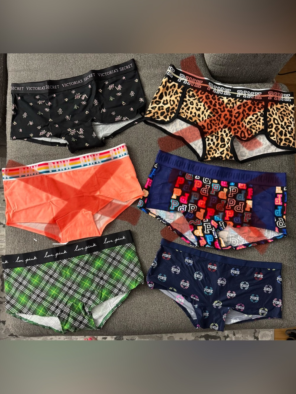 *BUNDLE* Victoria Secret/PINK Boyshort Panties Set of 8